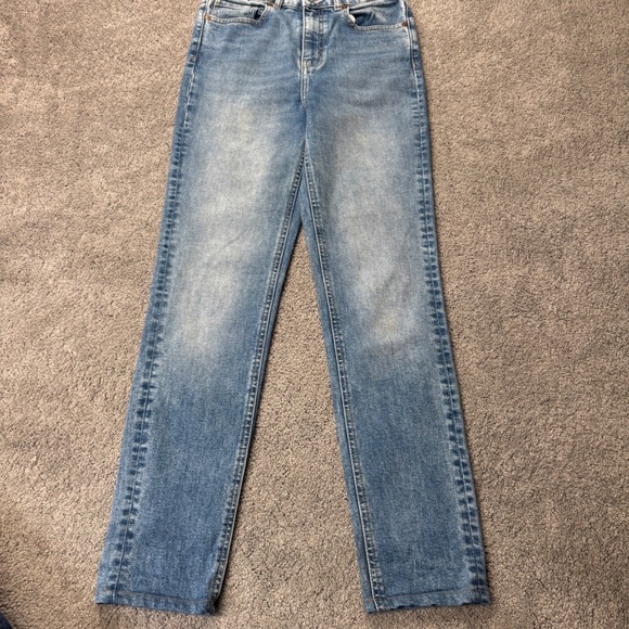 Frank and Oak Denim - Frank and Oak Women's 27 Jeans Straight Leg Light Wash